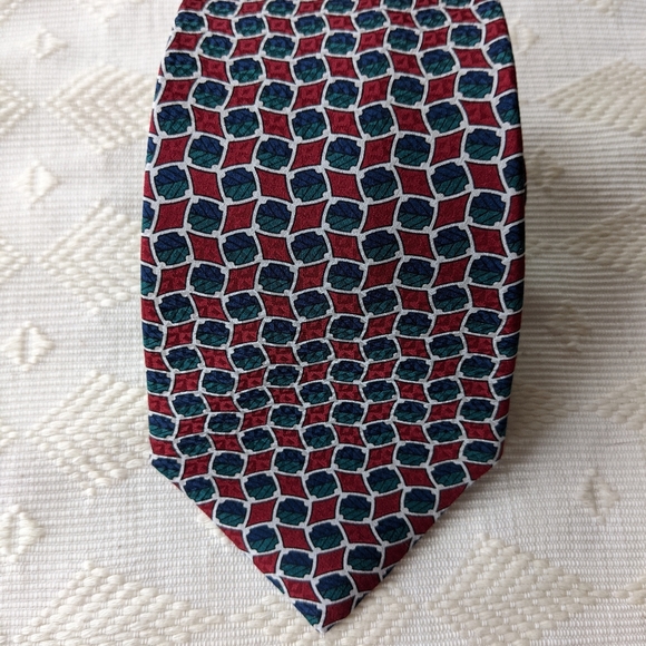 Vintage silk mens tie - Aquascutum London Made in Canada - Picture 4 of 8